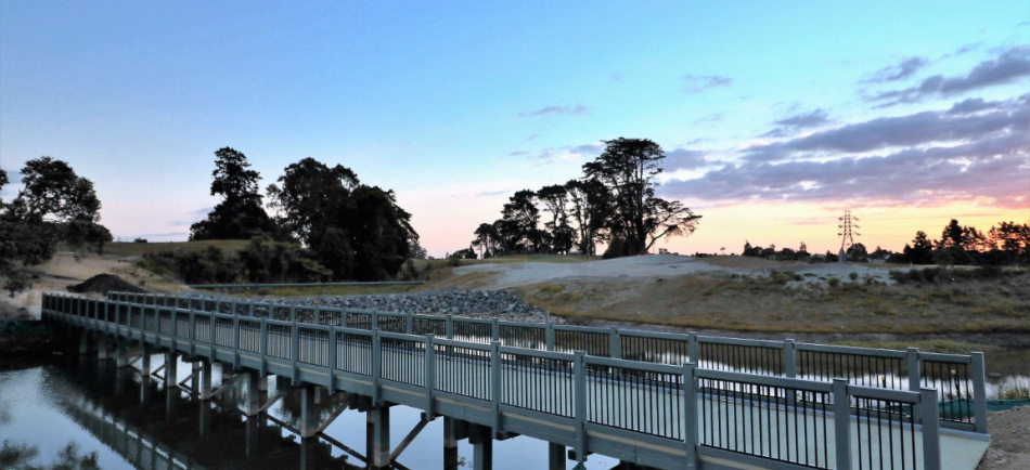 Composite Fibre Bridges for Royal Auckland Golf Club